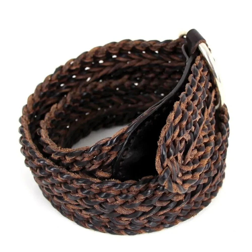 Ralph Lauren BRAIDED BROWN GENUINE LEATHER 2